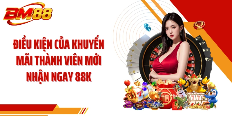 Điều kiện của khuyến mãi thành viên mới nhận ngay 88k